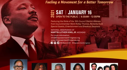  Join Councilmember @mridleythomas on Jan 16th at 9:30 am for the 29th Annual Empowerment Congress Summit. This year&#039;s theme is Reimagining Civic Engagement: Fueling a Movement for a Better Tomorrow. Register here: ECsummit2021.org