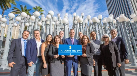 LA Lights the Way launch photo