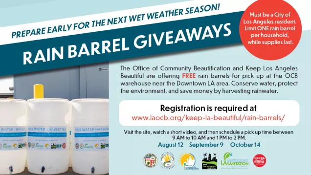 Rain barrels distributed at giveaway events